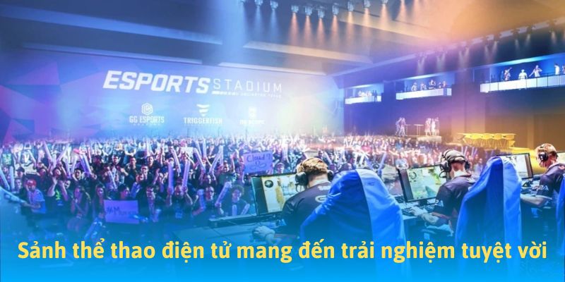 Sảnh thể thao điện tử mang đến trải nghiệm tuyệt vời